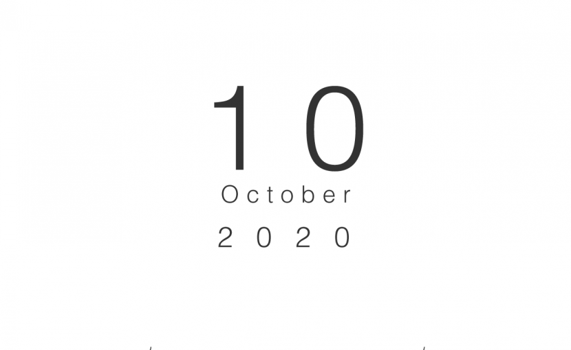 2020年10月の営業日