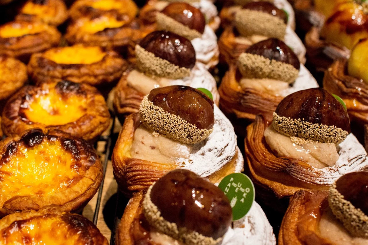 秋の季節は、栗のデニッシュ、スイートポテトのデニッシュをお召し上がり頂けたらと思います（2025.11.18）